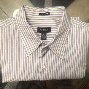 Van Heusen No Iron Men’s Short Sleeve Short XL 17 - 17 1/2